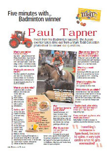 Five minutes with Paul Tapner