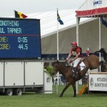 Paul and Inonothing finish the cross-country at Badminton Horse Trials 2010