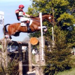 Flying round the cross-country at Badminton, 2007