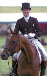 Mannie and Paul after the dressage at Barbury