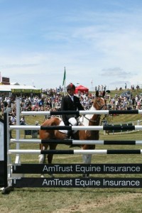 Tiger & Paul at Barbury in 2010 after winning the AmTrust Equine Eventer's Puissance