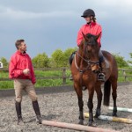 Paul Tapner takes working pupils for training at his base, Wickstead Farm near Highworth, Swindon
