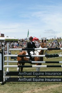 Paul & Tiger after winning the Amtrust Equine Eventers' High Jump at Barbury 2010