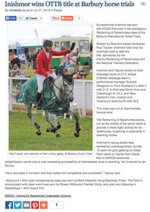 Inishmor wins OTTB title at Barbury horse trials
